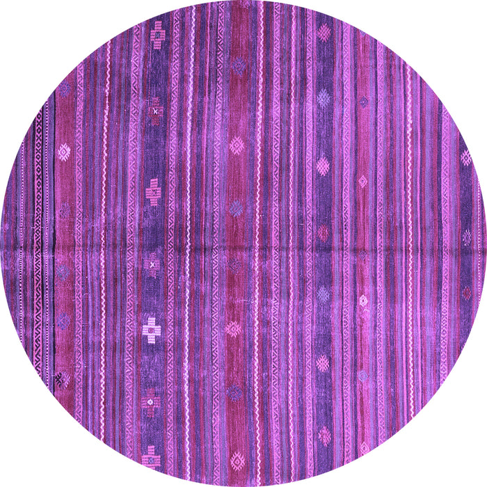 Round Machine Washable CON3074X Purple CON3074X Area Rugs, wshcon3074pur