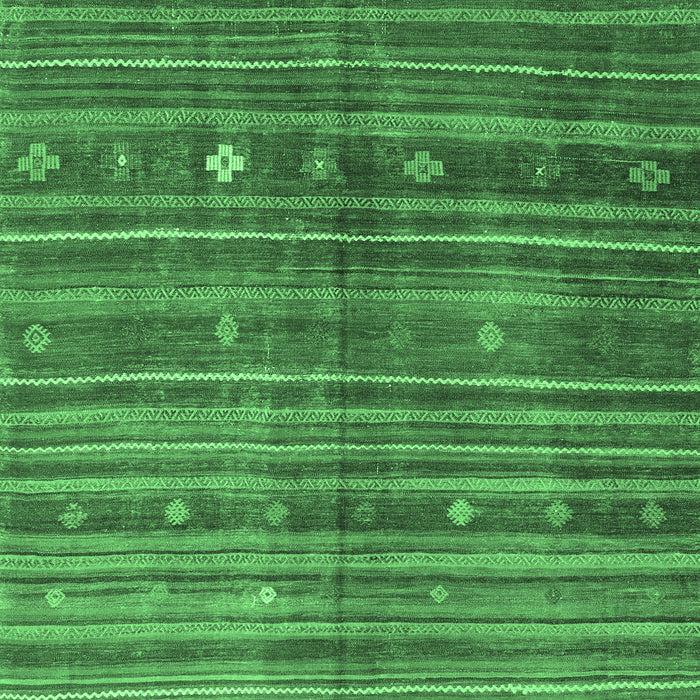 Machine Washable CON3074X Emerald Green CON3074X Area Rugs, wshcon3074emgrn