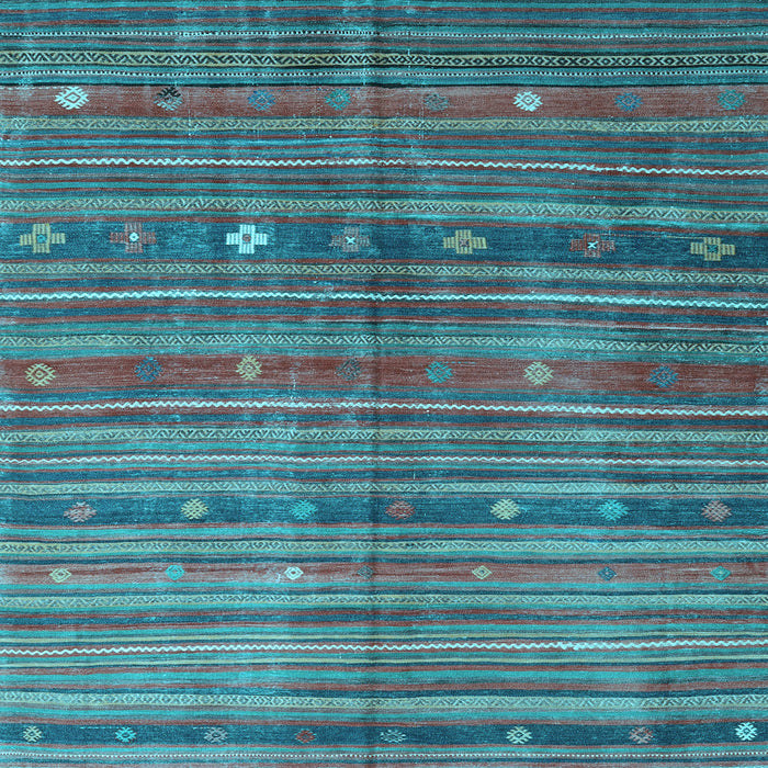 Square Machine Washable CON3074X Light Blue CON3074X Rug, wshcon3074lblu