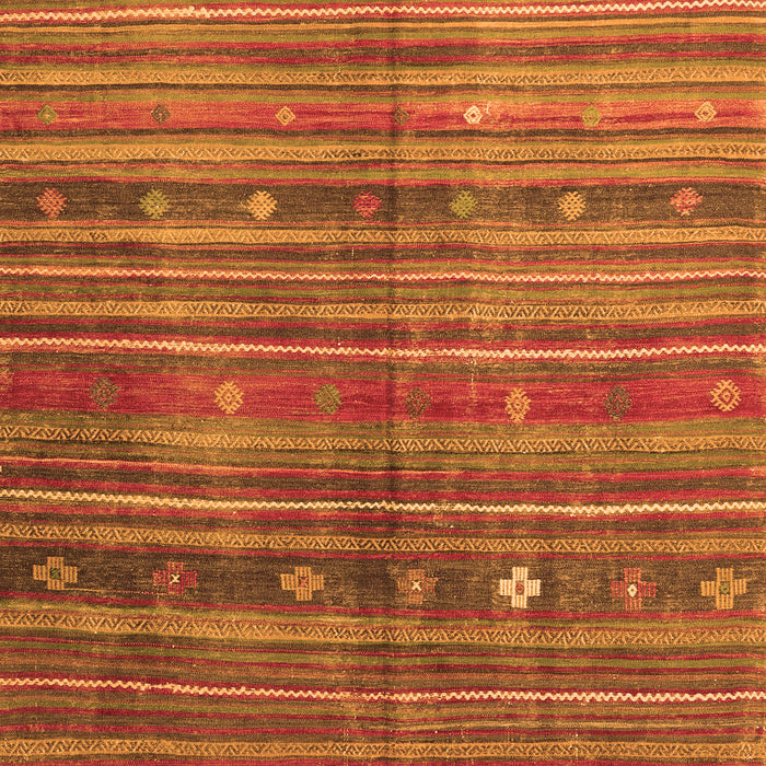 Serging Thickness of Machine Washable CON3074X Orange CON3074X Area Rugs, wshcon3074org