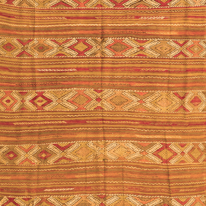 Serging Thickness of Machine Washable CON3075X Orange CON3075X Area Rugs, wshcon3075org