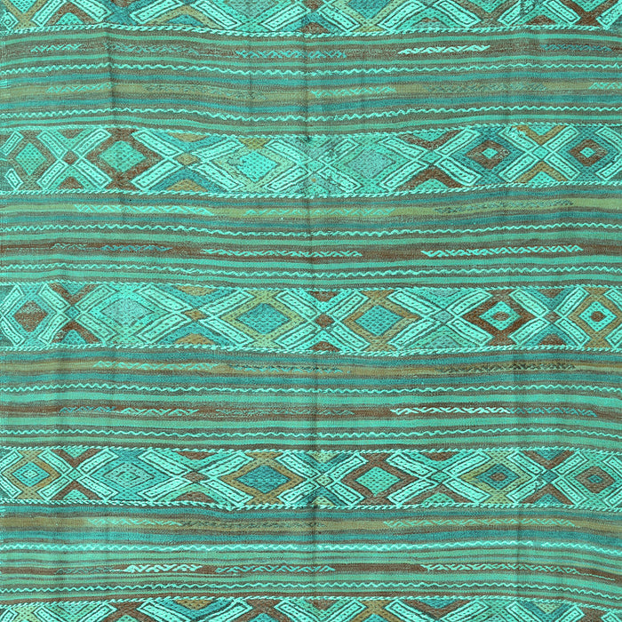 Machine Washable CON3075X Turquoise CON3075X Area Rugs, wshcon3075turq