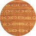 Machine Washable CON3075X Orange CON3075X Area Rugs, wshcon3075org