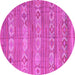 Round Machine Washable CON3075X Pink CON3075X Rug, wshcon3075pnk