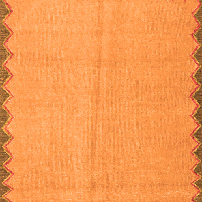 Serging Thickness of Machine Washable CON3076X Orange CON3076X Area Rugs, wshcon3076org