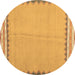 Round Machine Washable CON3076X Brown CON3076X Rug, wshcon3076brn