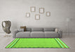 Machine Washable CON3076X Green CON3076X Area Rugs in a Living Room,, wshcon3076grn