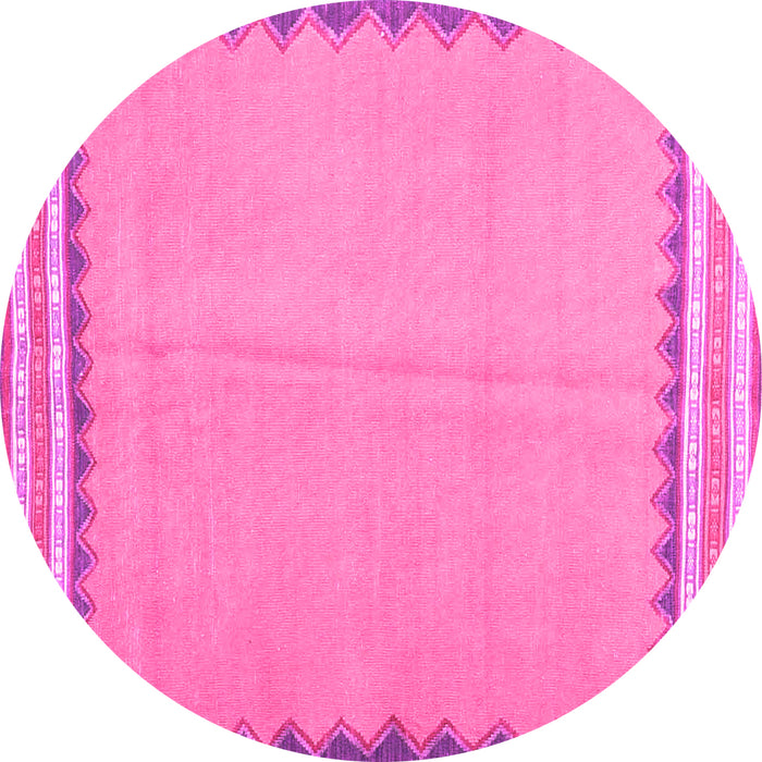 Round Machine Washable CON3076X Pink CON3076X Rug, wshcon3076pnk