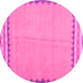 Round Machine Washable CON3076X Pink CON3076X Rug, wshcon3076pnk