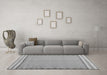 Machine Washable CON3076X Gray CON3076X Rug in a Living Room,, wshcon3076gry