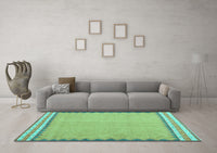 Machine Washable CON3076X Turquoise CON3076X Rug, wshcon3076turq