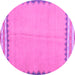 Round Machine Washable CON3076X Purple CON3076X Area Rugs, wshcon3076pur