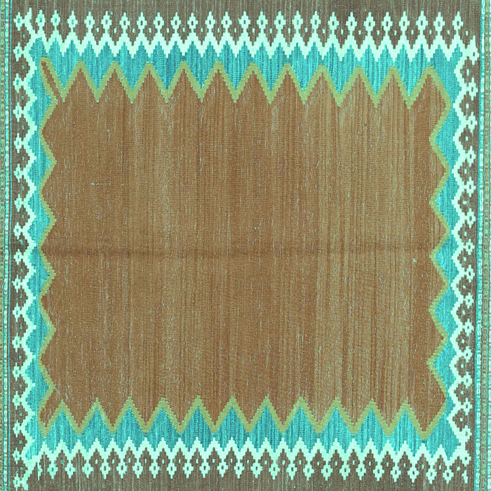Square Machine Washable CON3077X Turquoise CON3077X Area Rugs, wshcon3077turq