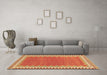Machine Washable CON3077X Brown CON3077X Rug in a Living Room,, wshcon3077brn
