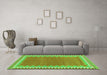 Machine Washable CON3077X Green CON3077X Area Rugs in a Living Room,, wshcon3077grn