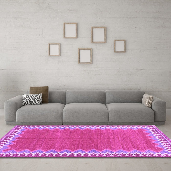 Machine Washable CON3077X Purple CON3077X Area Rugs in a Living Room, wshcon3077pur