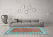 Machine Washable CON3077X Light Blue CON3077X Rug in a Living Room, wshcon3077lblu