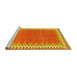 Sideview of Machine Washable CON3077X Yellow CON3077X Rug, wshcon3077yw