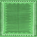 Square Machine Washable CON3077X Emerald Green CON3077X Area Rugs, wshcon3077emgrn