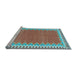 Sideview of Machine Washable CON3077X Light Blue CON3077X Rug, wshcon3077lblu