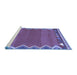 Sideview of Machine Washable Oriental Blue Traditional Rug, wshcon3078blu