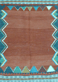 Oriental Light Blue Traditional Rug, con3078lblu