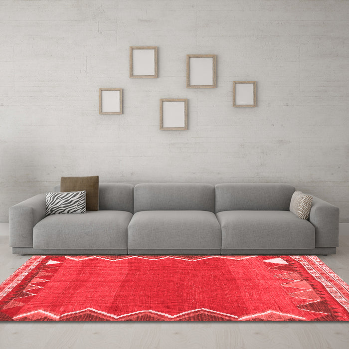 Traditional Red Washable Rugs