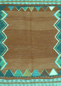 Oriental Turquoise Traditional Rug, con3078turq