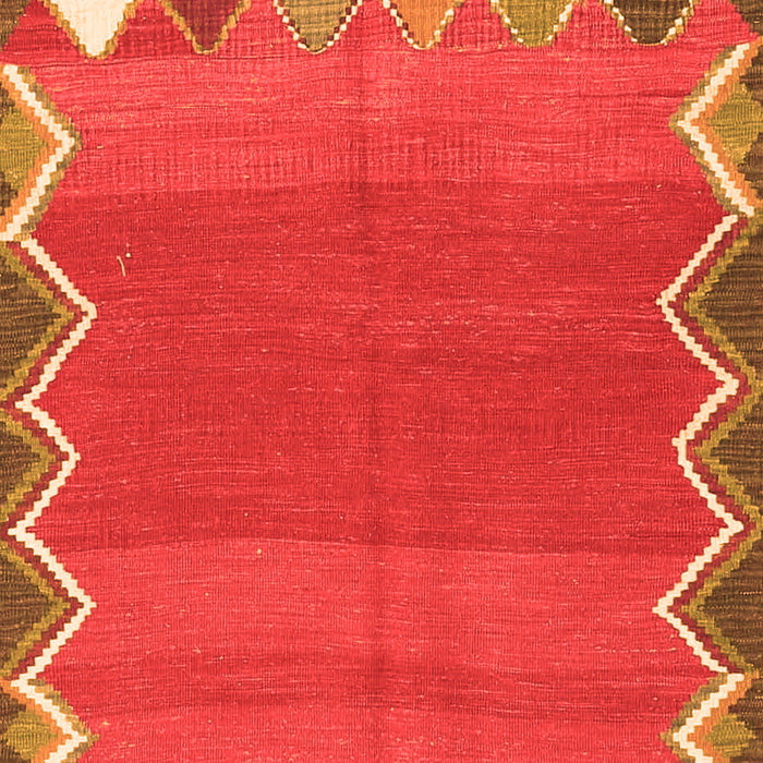Serging Thickness of Machine Washable Oriental Orange Traditional Area Rugs, wshcon3078org