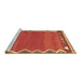 Sideview of Machine Washable Oriental Brown Traditional Rug, wshcon3078brn