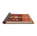 Thickness of Contemporary Red Modern Rug, con3079