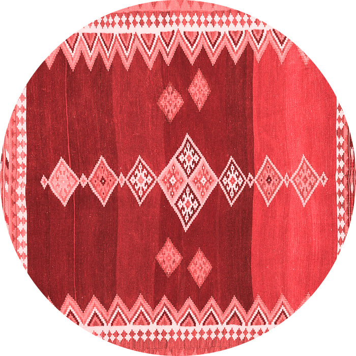Abstract Red Contemporary Rug, con3079red