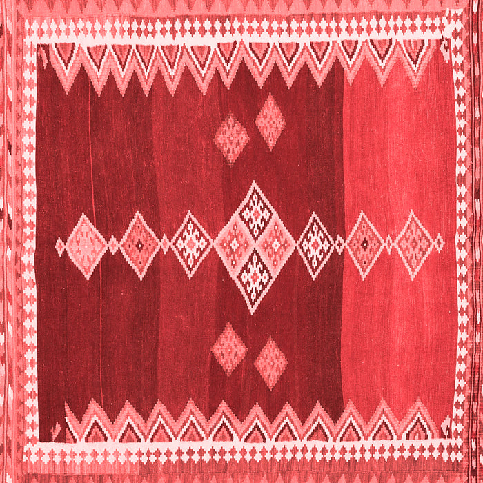 Machine Washable Abstract Red Contemporary Rug, wshcon3079red
