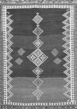 Abstract Gray Contemporary Rug, con3079gry