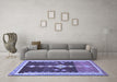 Machine Washable Abstract Blue Contemporary Rug in a Living Room, wshcon3079blu