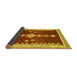 Sideview of Abstract Yellow Contemporary Rug, con3079yw