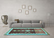 Machine Washable Abstract Light Blue Contemporary Rug in a Living Room, wshcon3079lblu