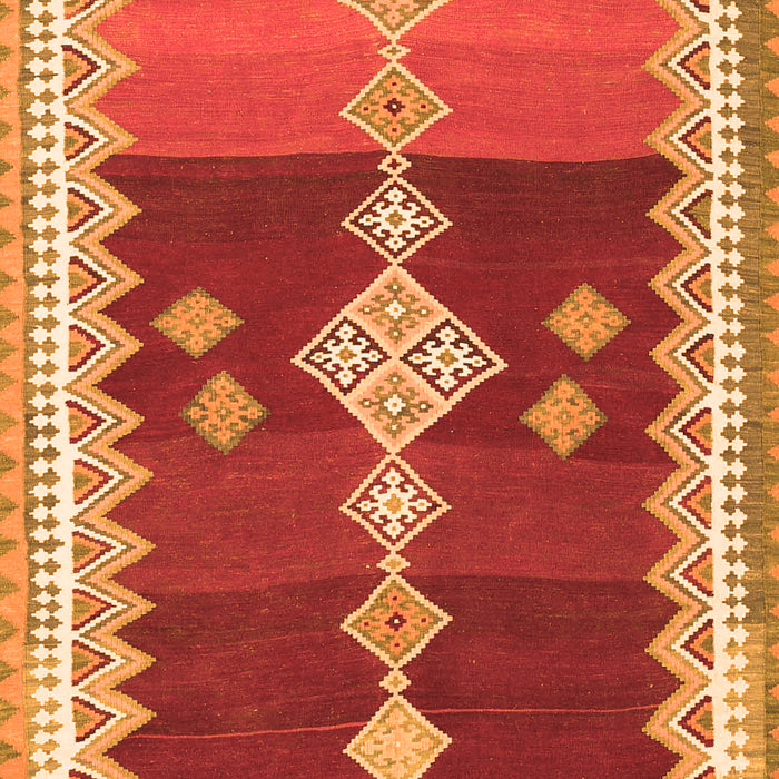 Abstract Orange Contemporary Rug, con3079org