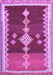 Machine Washable Abstract Purple Contemporary Area Rugs, wshcon3079pur