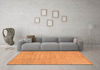 Machine Washable Abstract Orange Contemporary Rug, wshcon307org