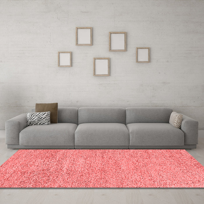 Contemporary Red Washable Rugs