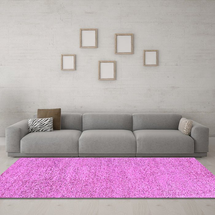 Machine Washable Abstract Purple Contemporary Area Rugs in a Living Room, wshcon307pur
