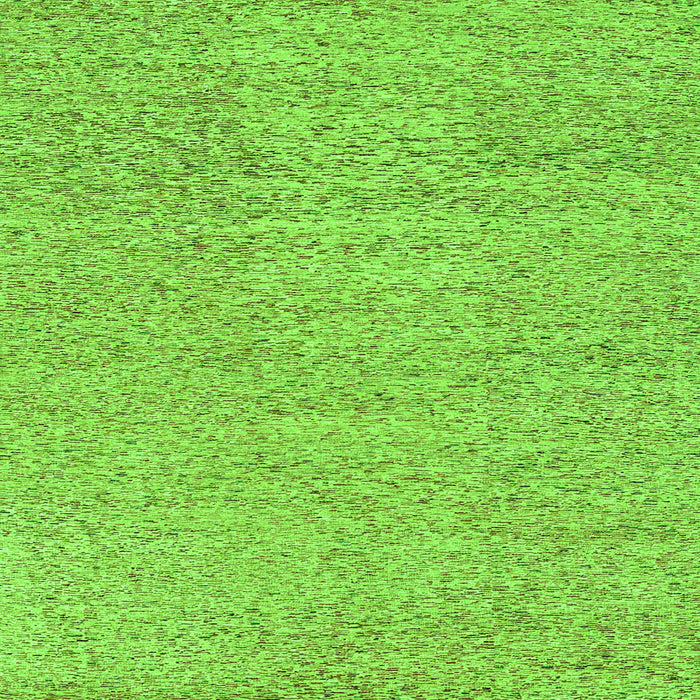 Serging Thickness of Abstract Green Contemporary Rug, con307grn