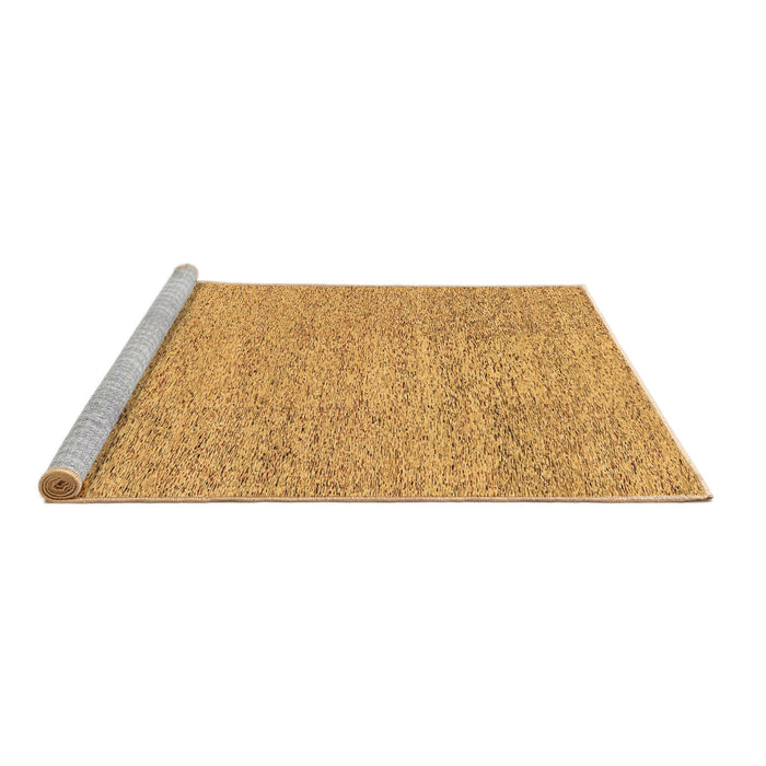 Sideview of Machine Washable Abstract Brown Contemporary Rug, wshcon307brn