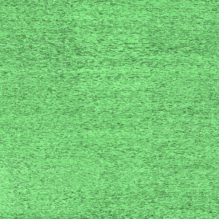 Square Machine Washable Abstract Emerald Green Contemporary Area Rugs, wshcon307emgrn