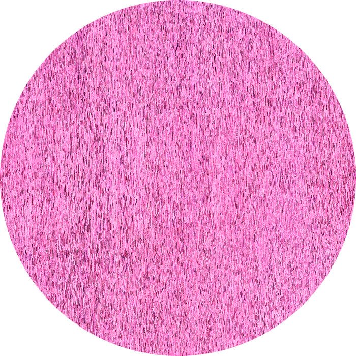 Round Abstract Pink Contemporary Rug, con307pnk