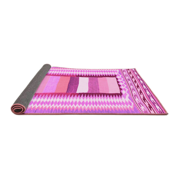 Sideview of Abstract Pink Contemporary Rug, con3080pnk