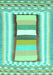 Machine Washable Abstract Turquoise Contemporary Area Rugs, wshcon3080turq