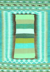 Abstract Turquoise Contemporary Rug, con3080turq