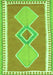 Serging Thickness of Machine Washable Oriental Green Traditional Area Rugs, wshcon3081grn